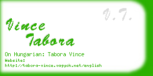 vince tabora business card